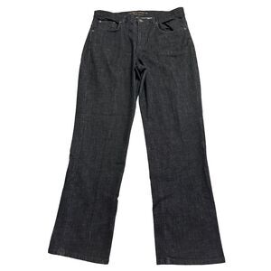 Ralph Lauren Jeans Co Size 12 LRL Classic Straight Leg Womens Black Denim Jeans